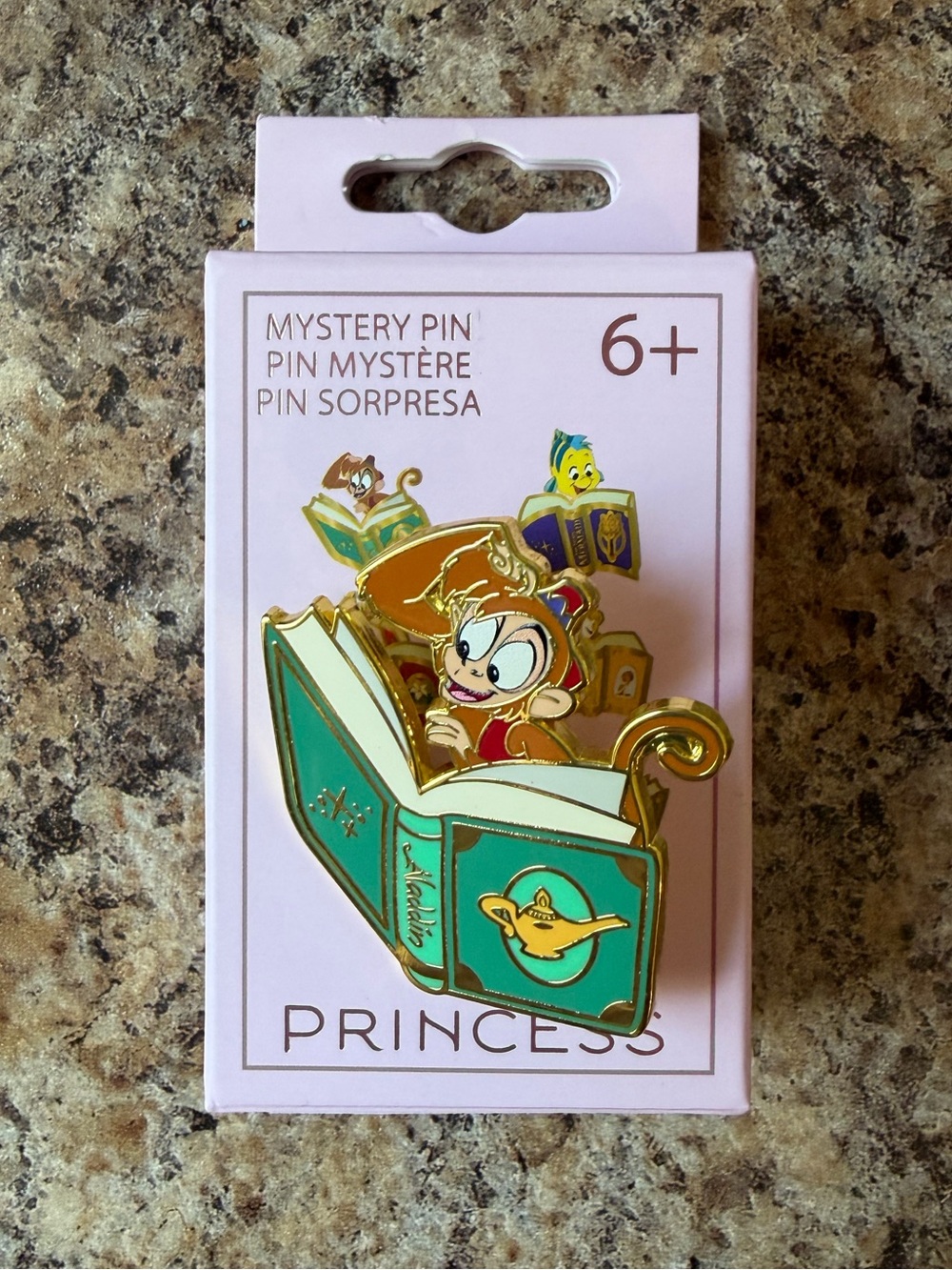 📚Disney Princess Abu with Book Enamel Pin